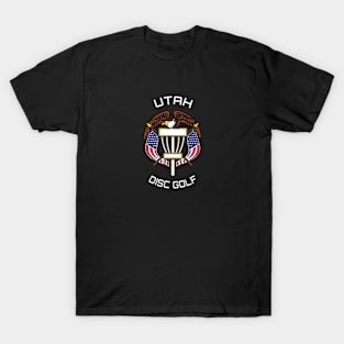 Utah Disc Golf - State Flag Dark T-Shirt